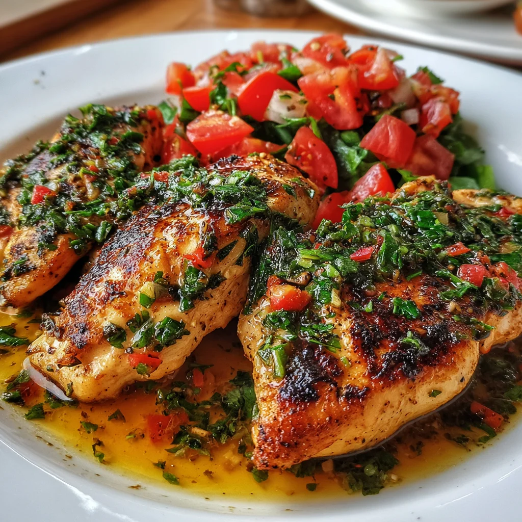 Chimichurri Chicken Garlic Bowl: A Flavorful Delight!