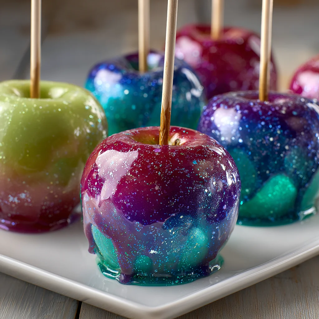 NEON GALAXY CANDY APPLES: A Colorful Treat Recipe!