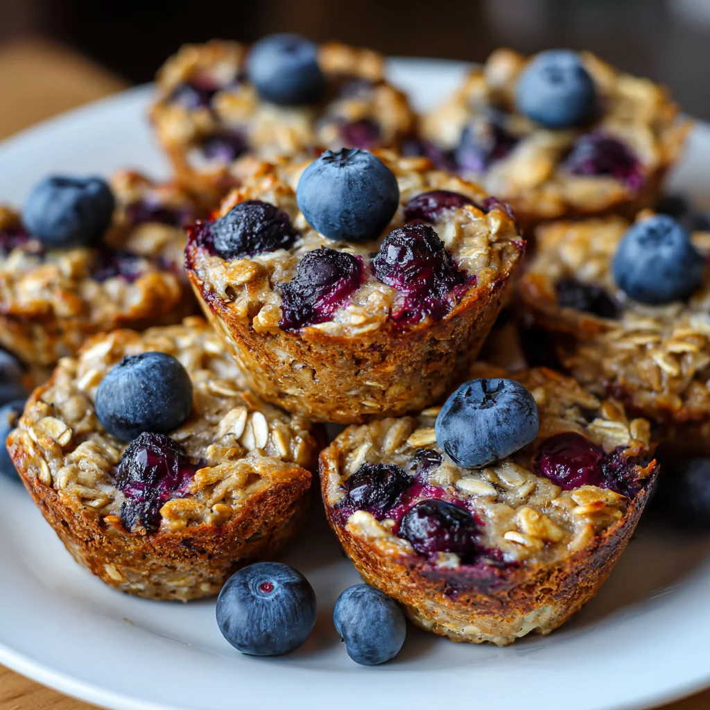 Blueberry Banana Baked Oatmeal Cups are a must-try!