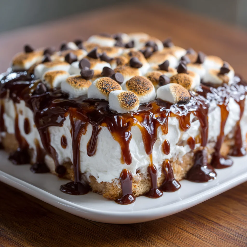 Marshmallow Chocolate Poke Cake: A Decadent Delight!