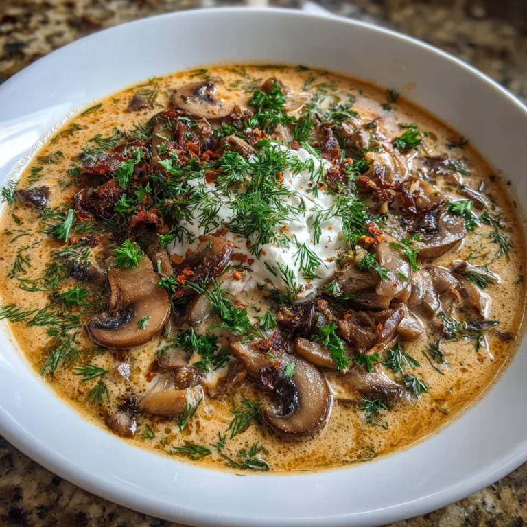 Hungarian Mushroom Soup Bowl: Discover a Creamy Delight!