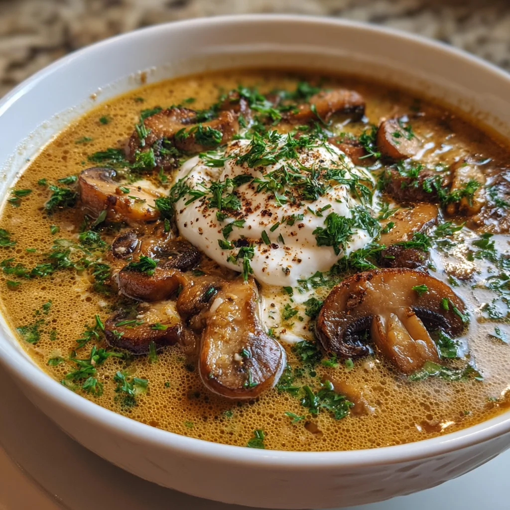 Hungarian Mushroom Soup Bowl: Discover a Creamy Delight!