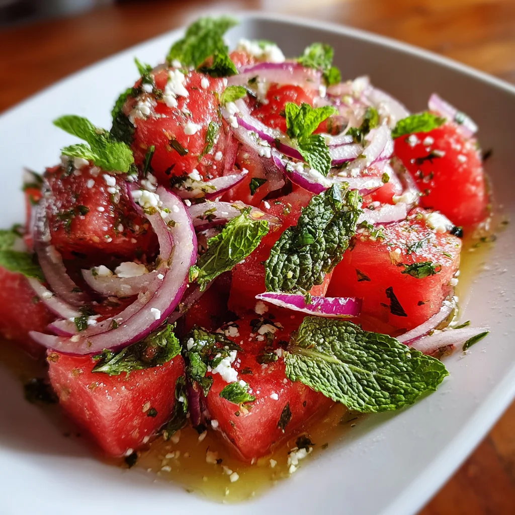Watermelon Feta Mint Salad: A Refreshing Summer Delight!