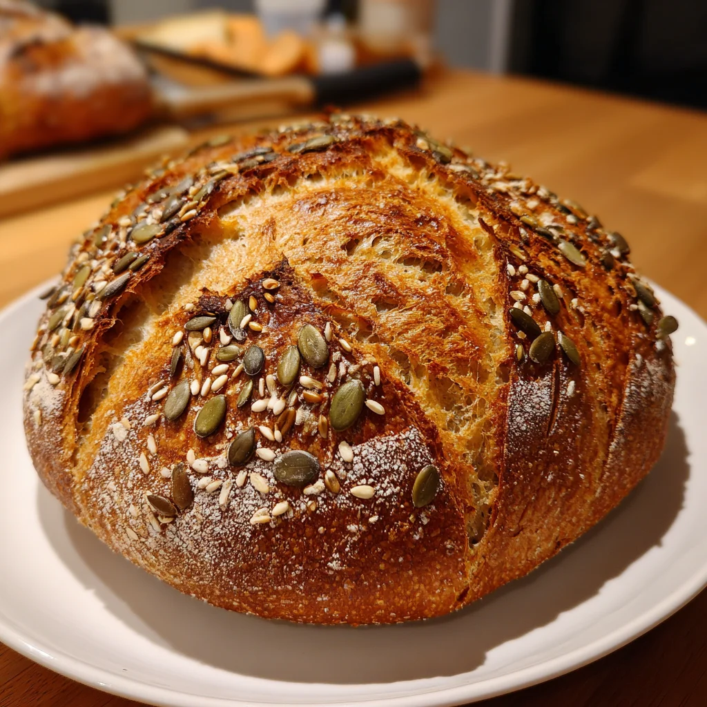 No Knead Seeded Oat Bread: Bake Effortlessly Delicious!