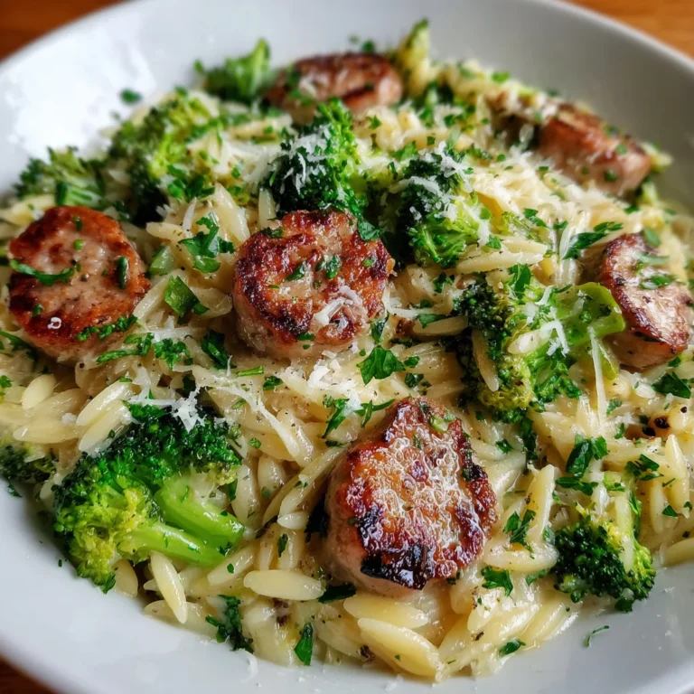 Chicken Sausage Broccoli Orzo: A Delicious One-Pot Meal!