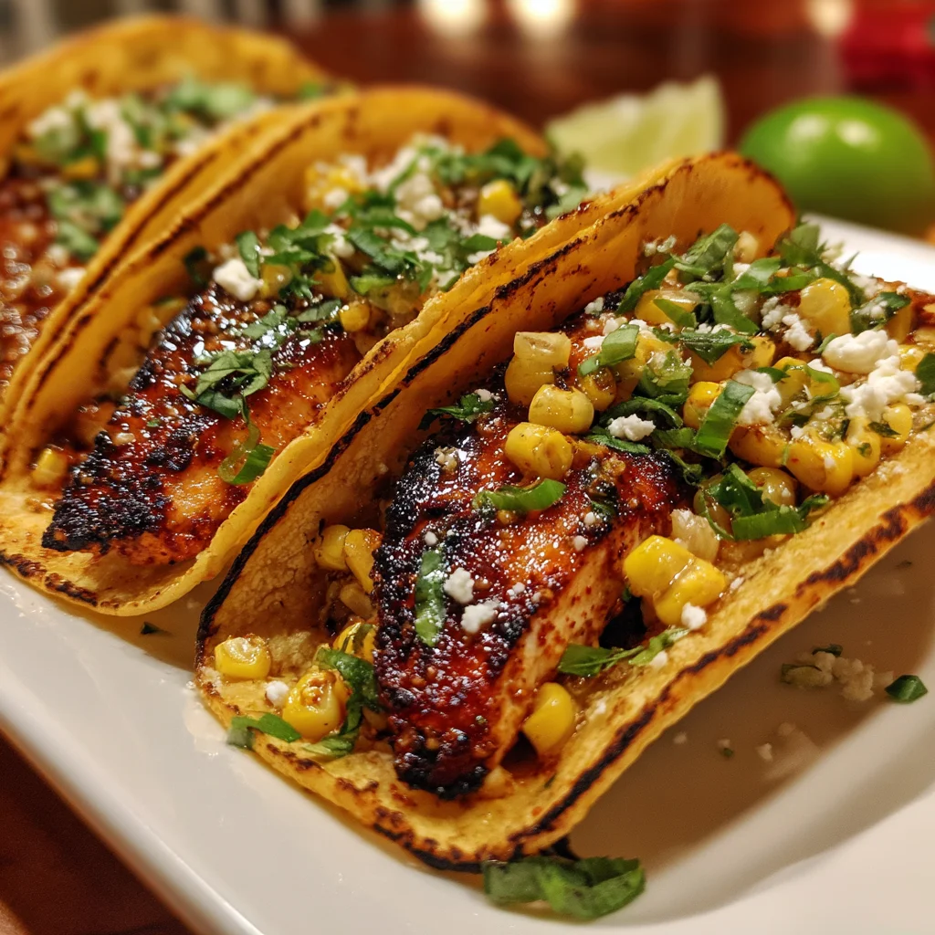 Mexican Street Corn Chicken Tacos That Wow Your Taste Buds!