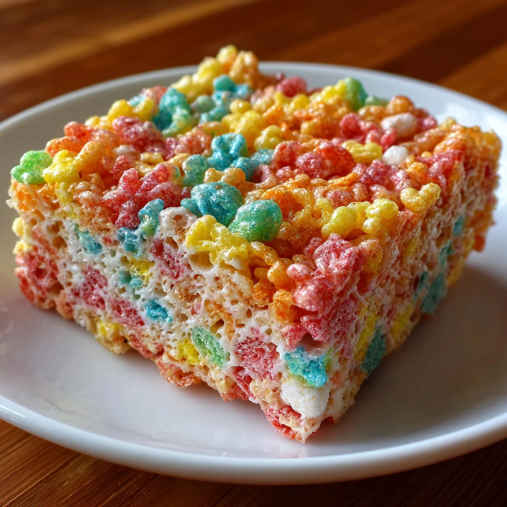 Fruity Pebbles Rice Krispie Treats that Kids Will Love!