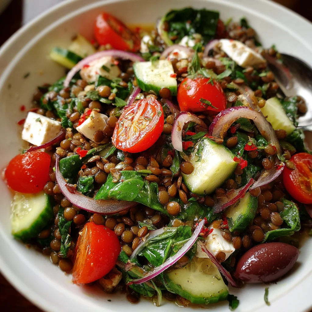 Mediterranean Lentil Salad: A Fresh, Healthy Delight!