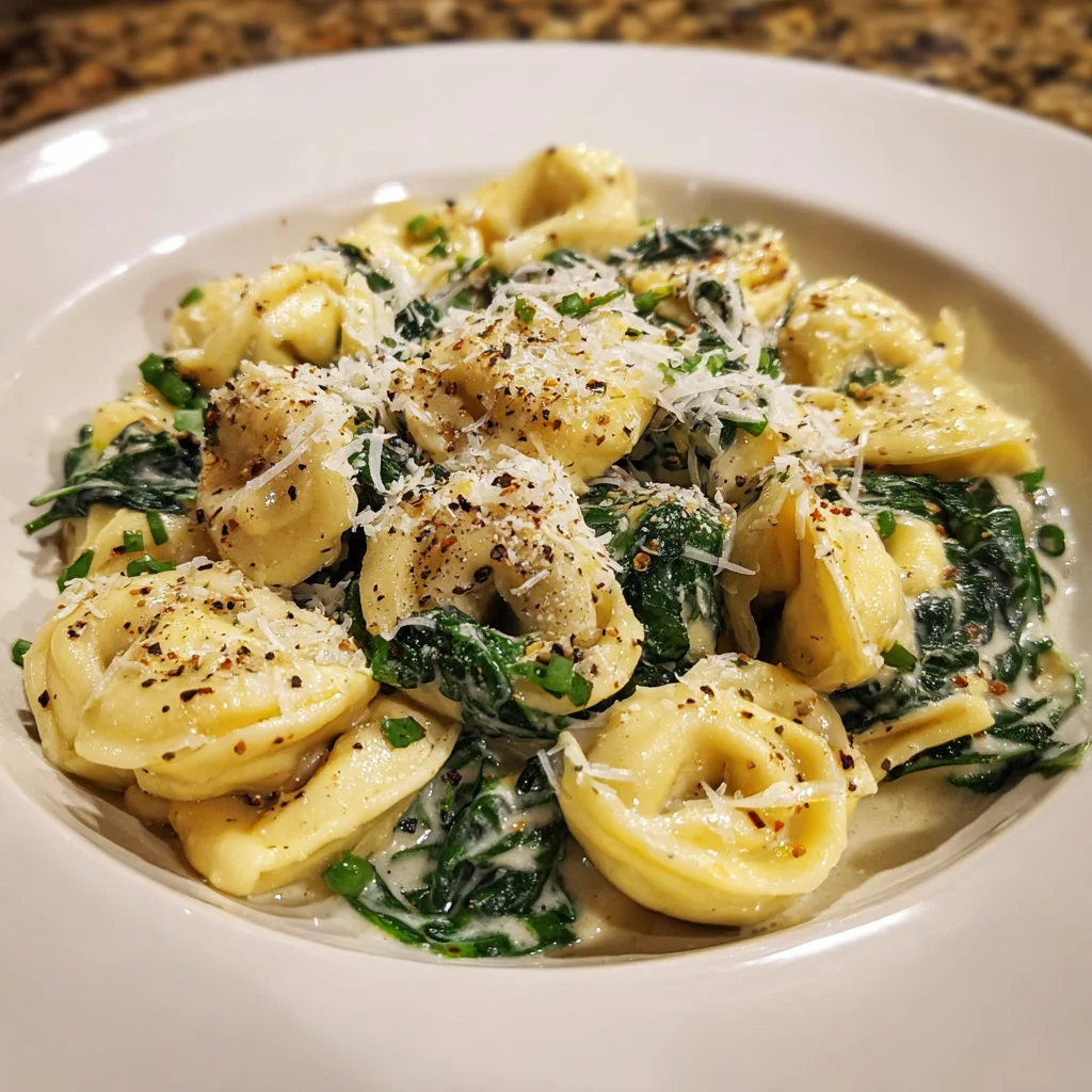 Creamy Tortellini with Spinach: A Delightful Dinner!