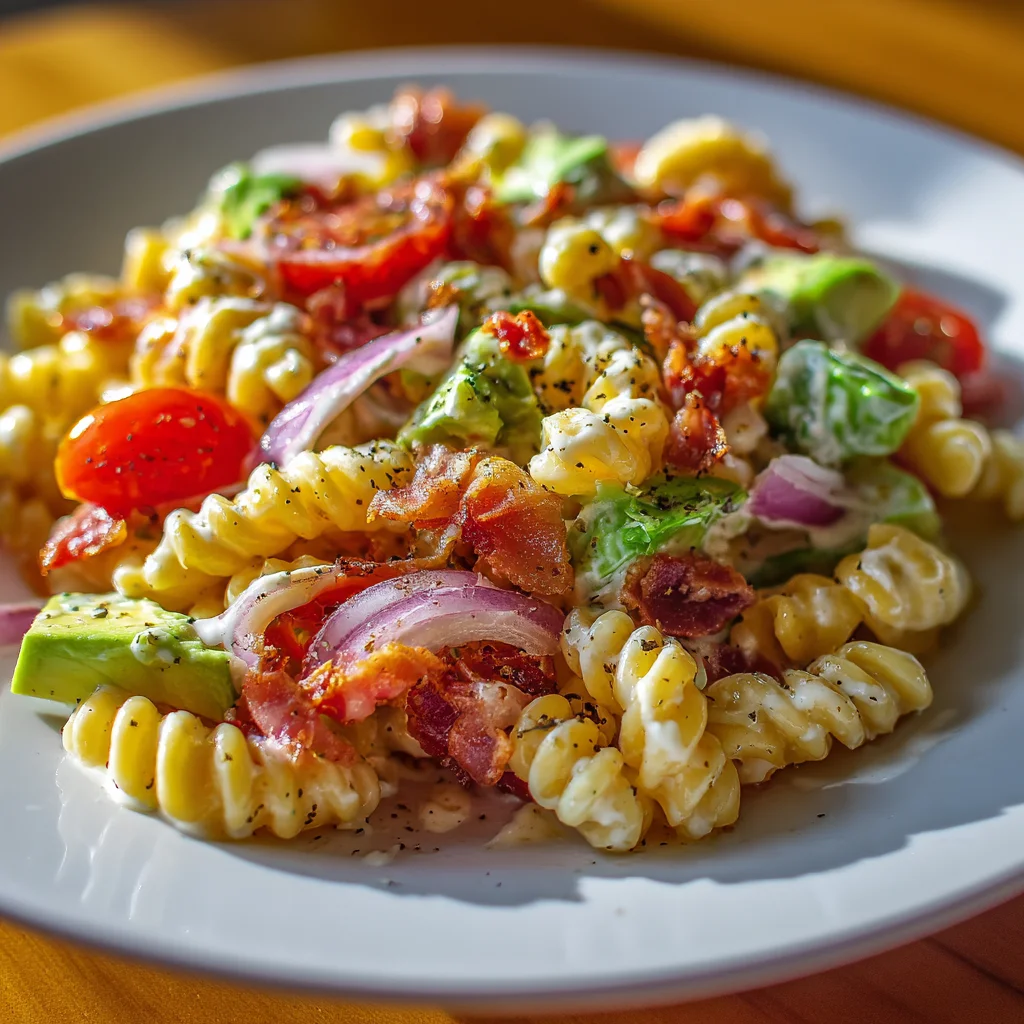 BLT Pasta Avocado Ranch: A Creamy, Flavor-Packed Delight