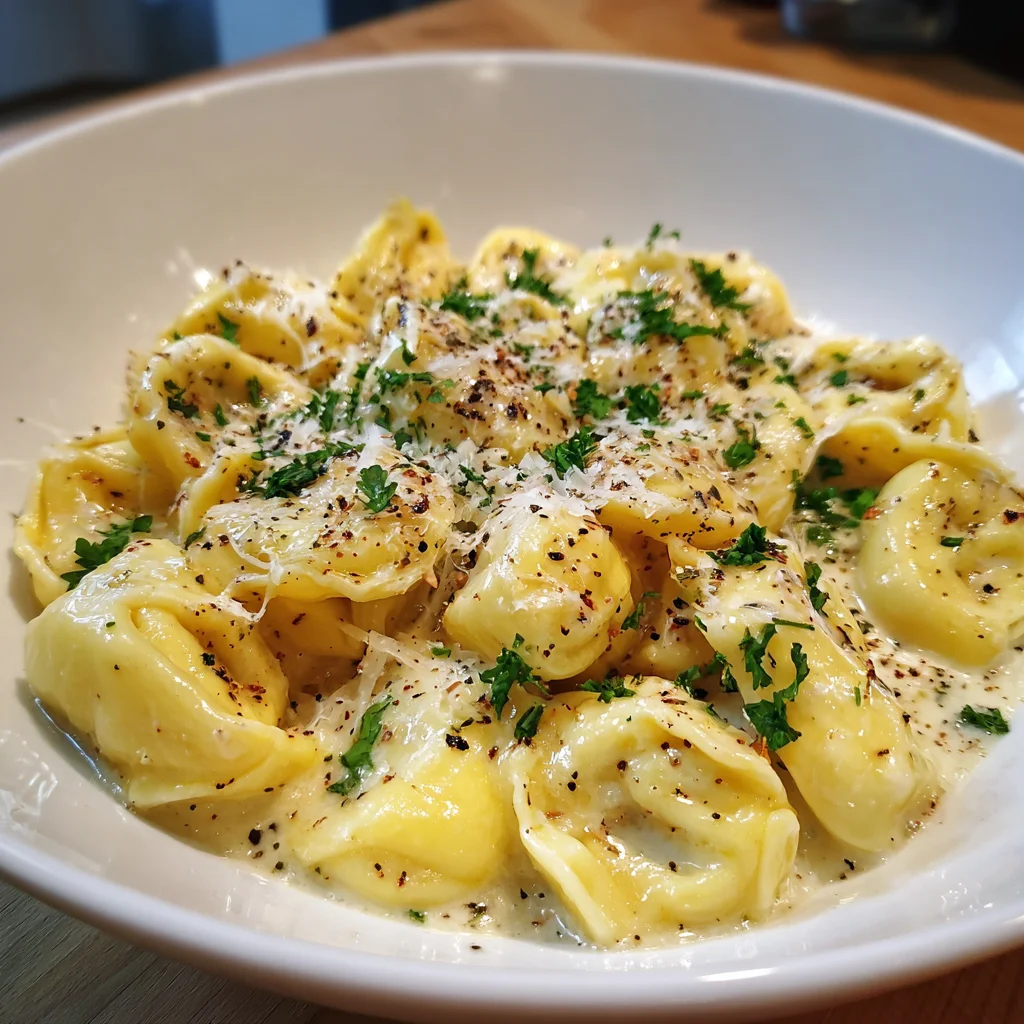 Creamy Garlic Butter Tortellini: A Delightful Recipe!