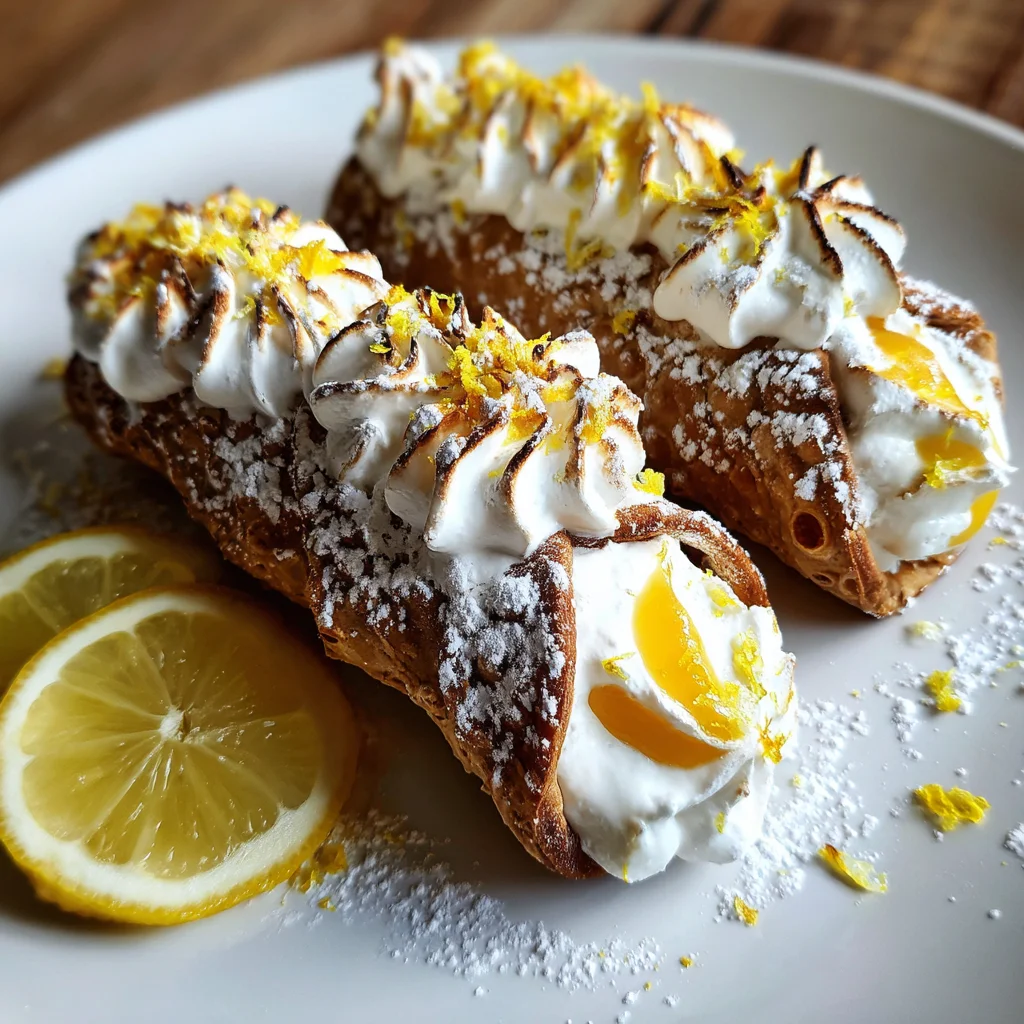 Lemon Meringue Pie Cannolis: A Sweet Twist Awaits!