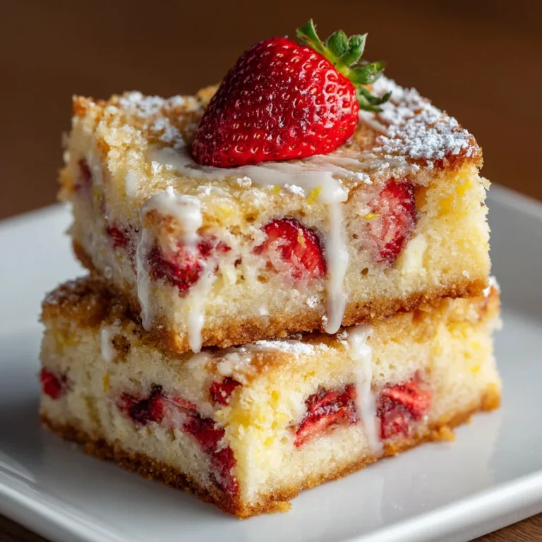 Strawberry Lemon Blondies Recipe: Irresistibly Delicious!