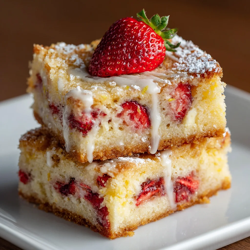 Strawberry Lemon Blondies Recipe: Irresistibly Delicious!