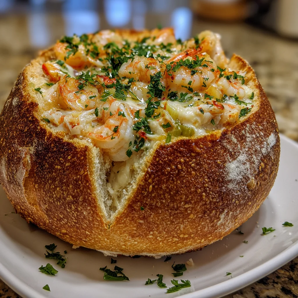 Stuffed Seafood Bread Bowl Recipe is a Must-Try Delight!