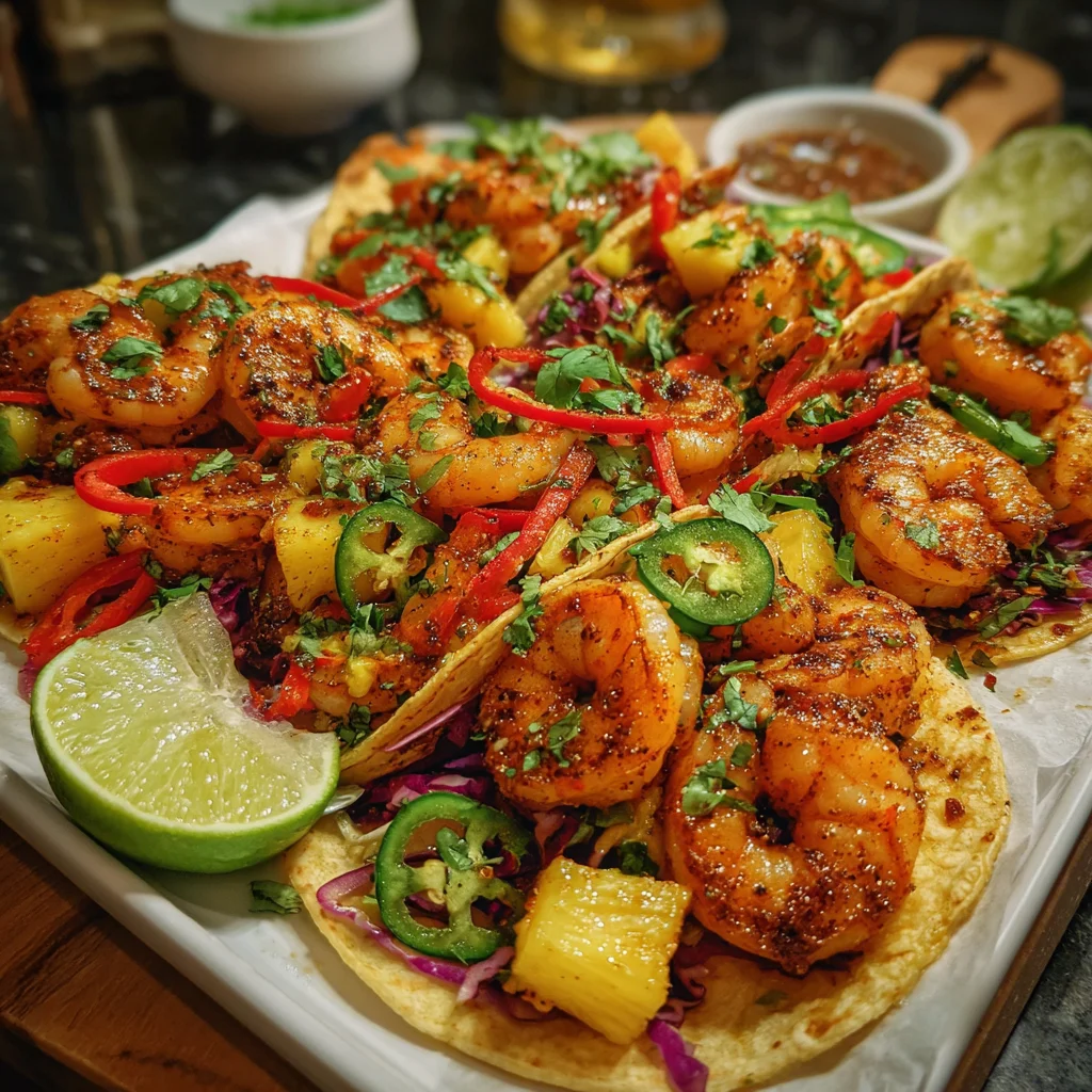 Sheet Pan Pineapple Shrimp Tacos: A Quick Delight!