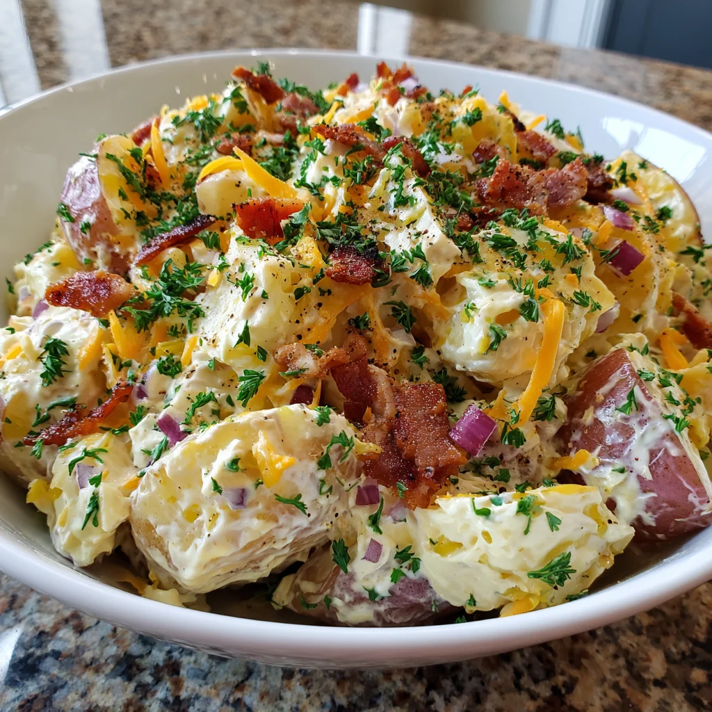 Steakhouse Potato Salad Loaded: A Creamy Delight!