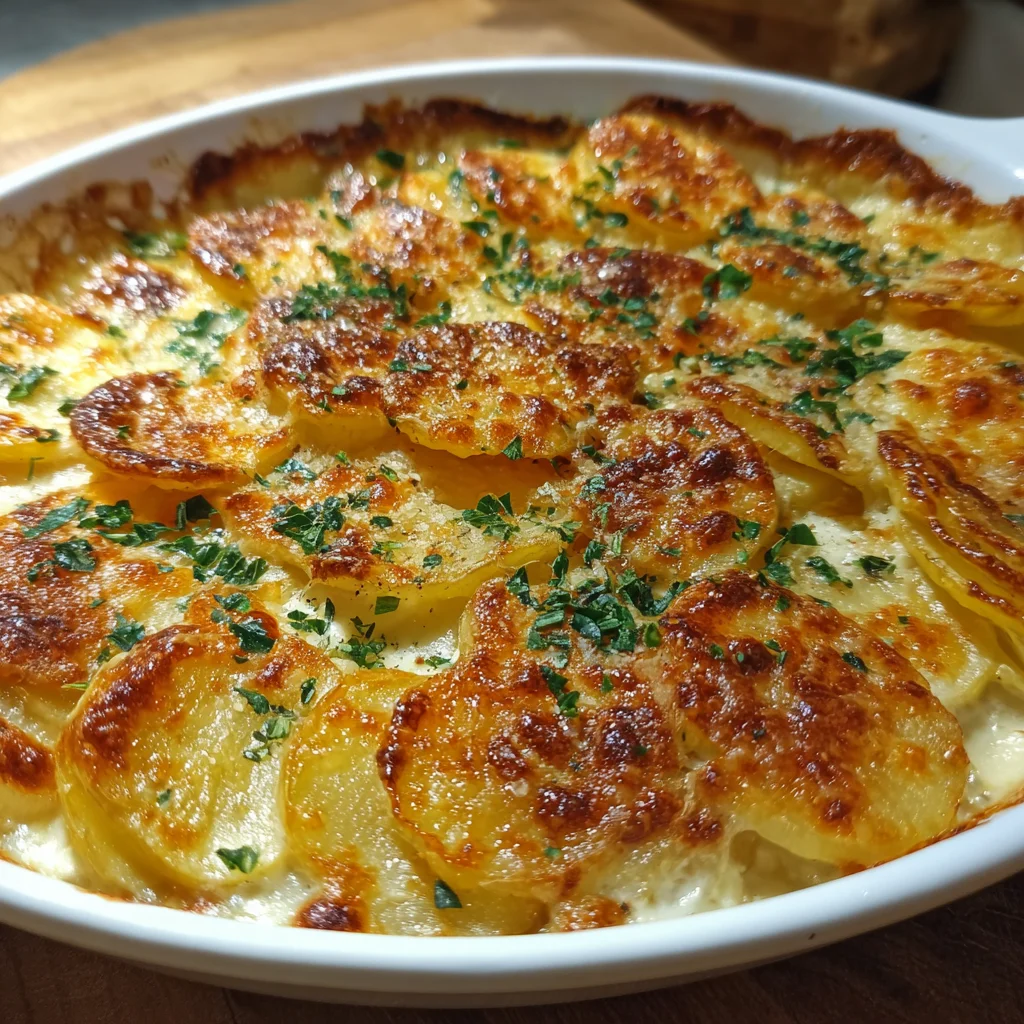 Cheesy Garlic Potatoes Gratin: A Delightful Comfort Dish