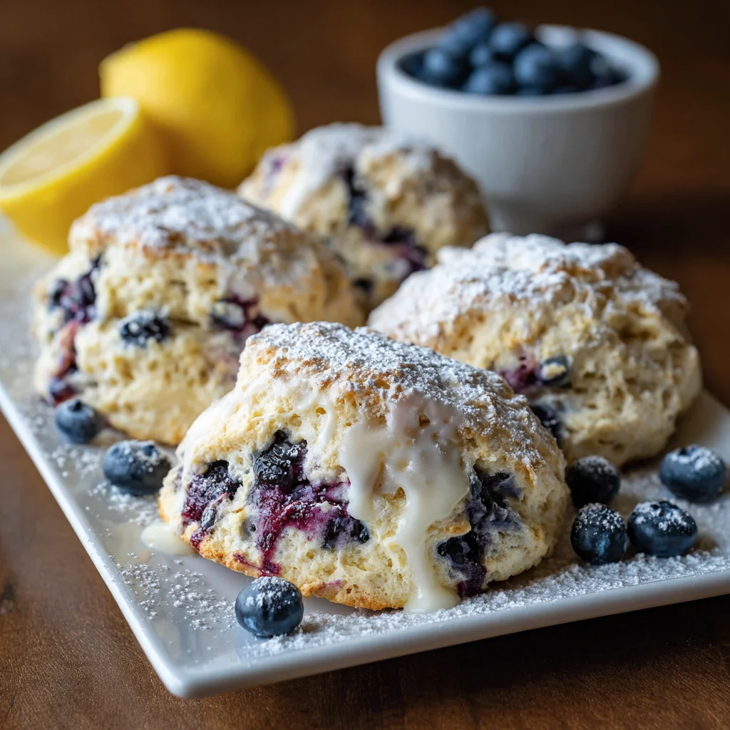 Blueberry Lemon Scones: Delightfully Tangy and Soft!