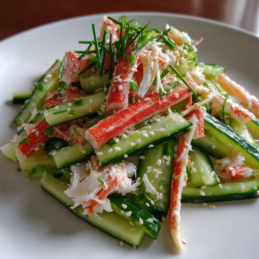 Cucumber Salad with Crab Meat Delight that's Irresistible!