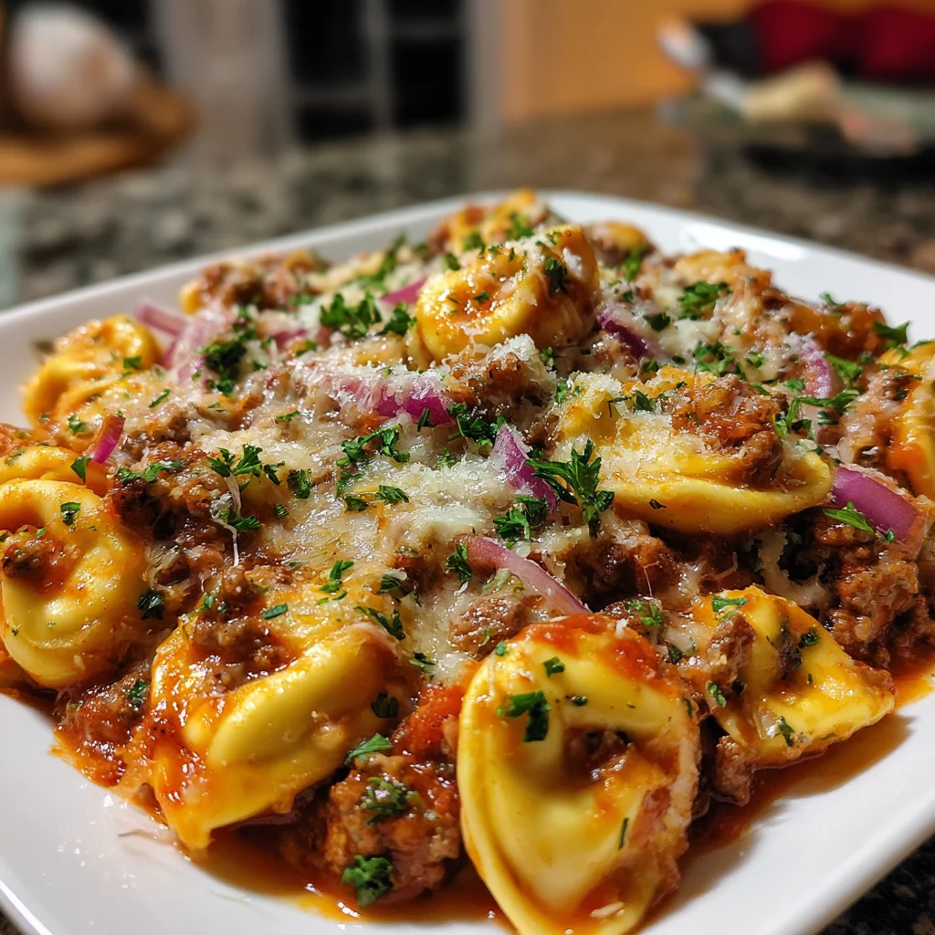 Beefy Tortellini Bake Cheese: A Delicious Family Meal!