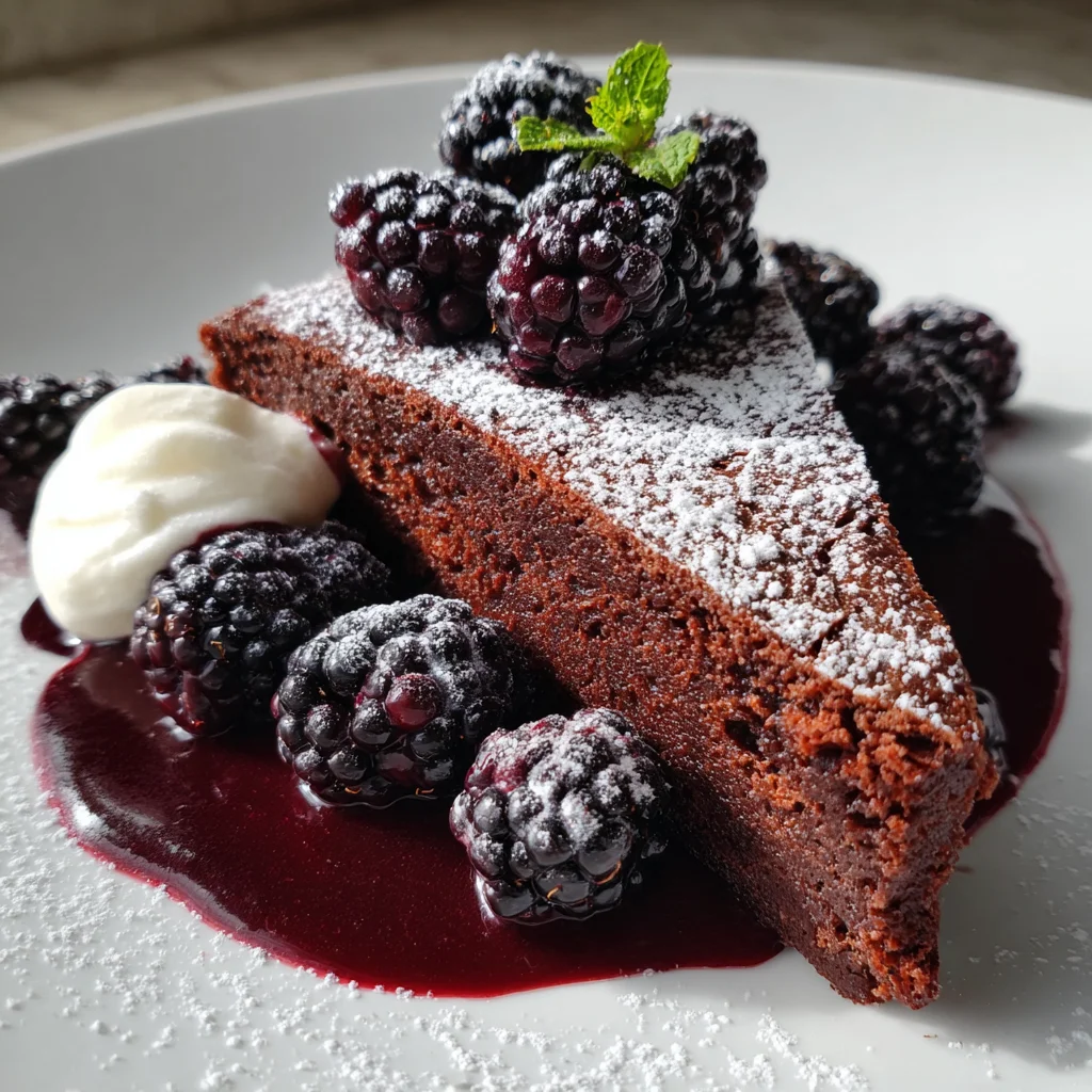 Dark Chocolate Blackberry Cake Recipe That Delights!