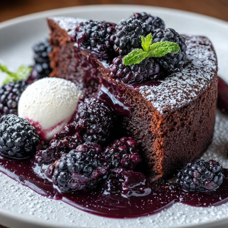 Dark Chocolate Blackberry Cake Recipe That Delights!