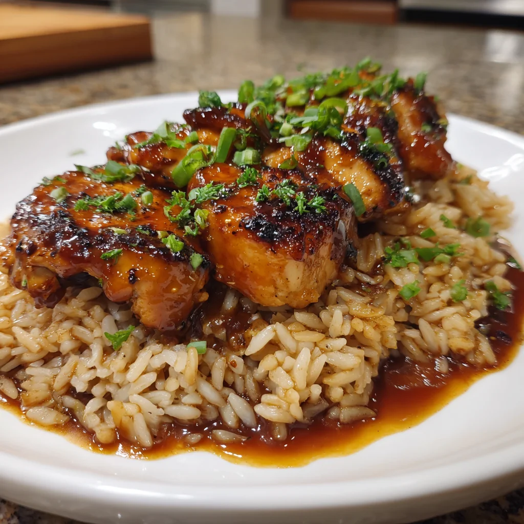 Honey BBQ Chicken Rice: A Delicious One-Pan Meal!