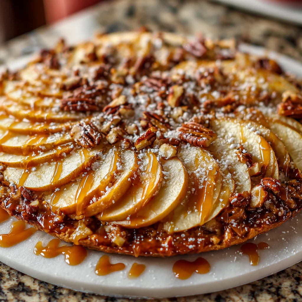 Caramel Apple Pretzel Pizza: Delight in Every Bite!