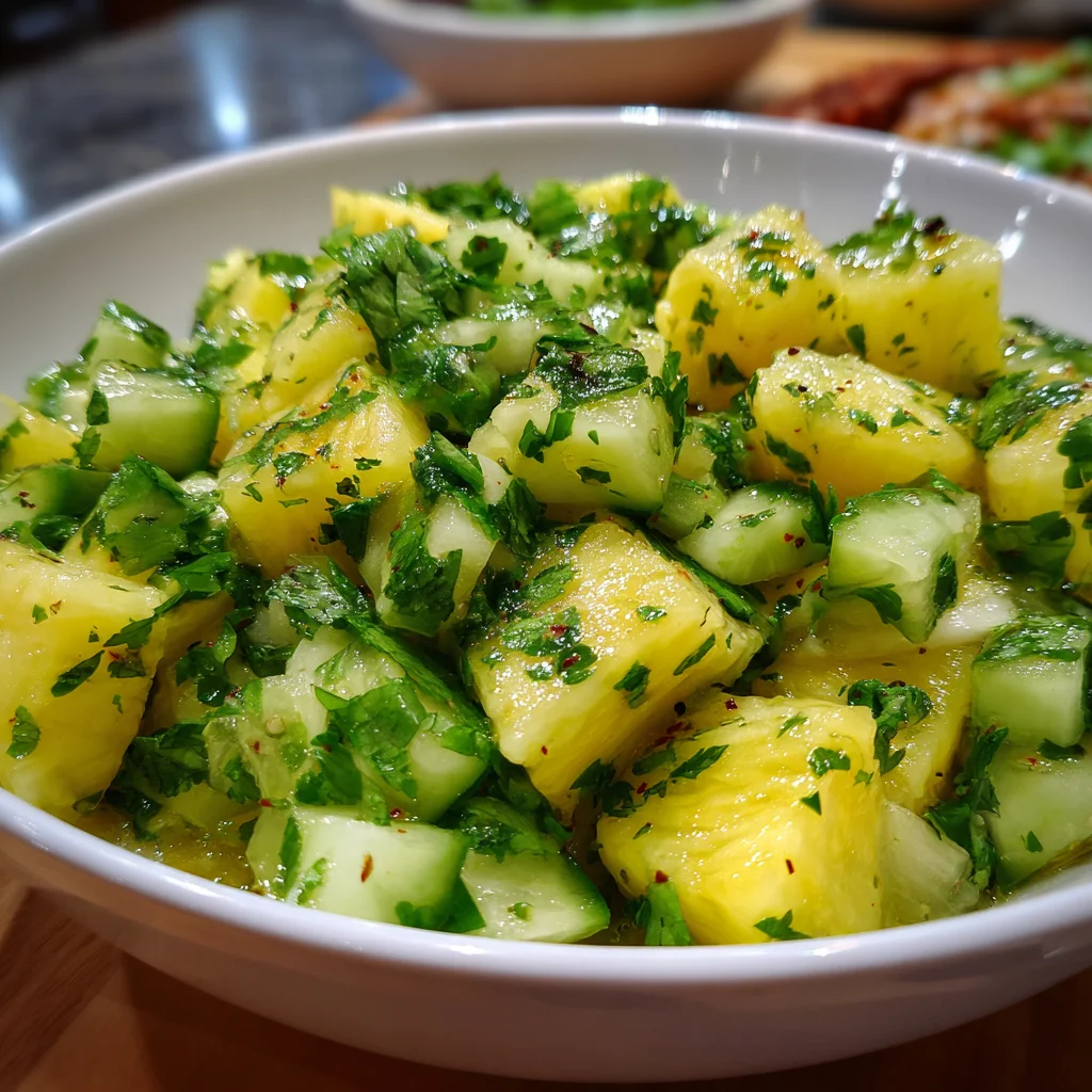Refreshing Pineapple Cucumber Salad that Will Delight You!