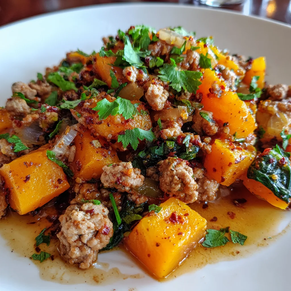 Ground Turkey Butternut Squash Skillet: A Quick Delight!