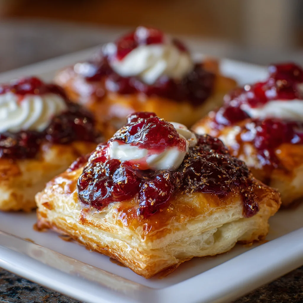Mini Cherry Cheese Danishes: Irresistibly Easy Recipe!