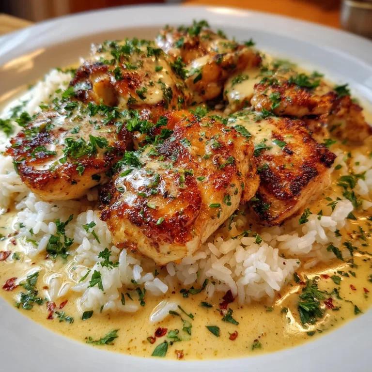 Creamy Smothered Chicken and Rice Delight Awaits You!