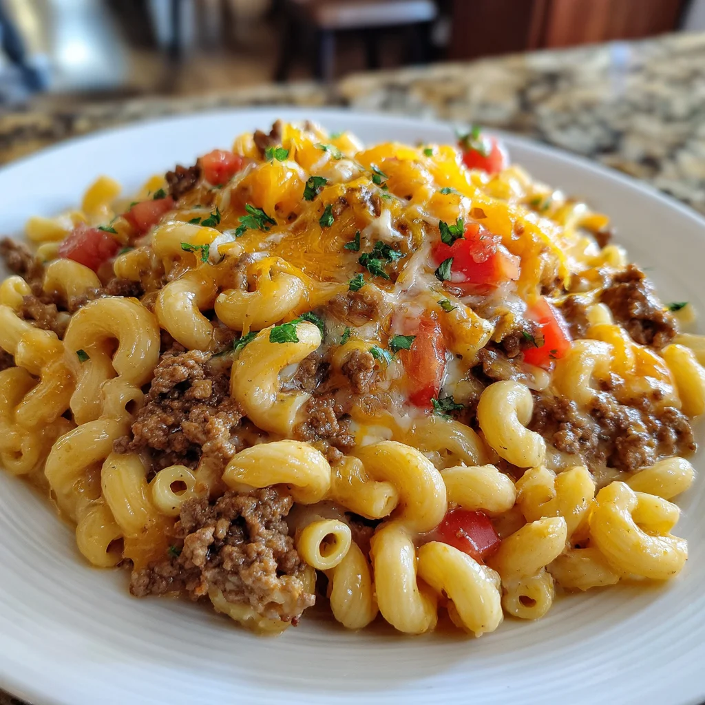 Easy Loaded Cheeseburger Alfredo Pasta: A Creamy Delight!