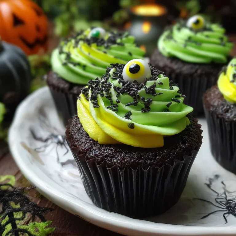 Halloween Slime Cupcakes: Create Spooktacular Treats!