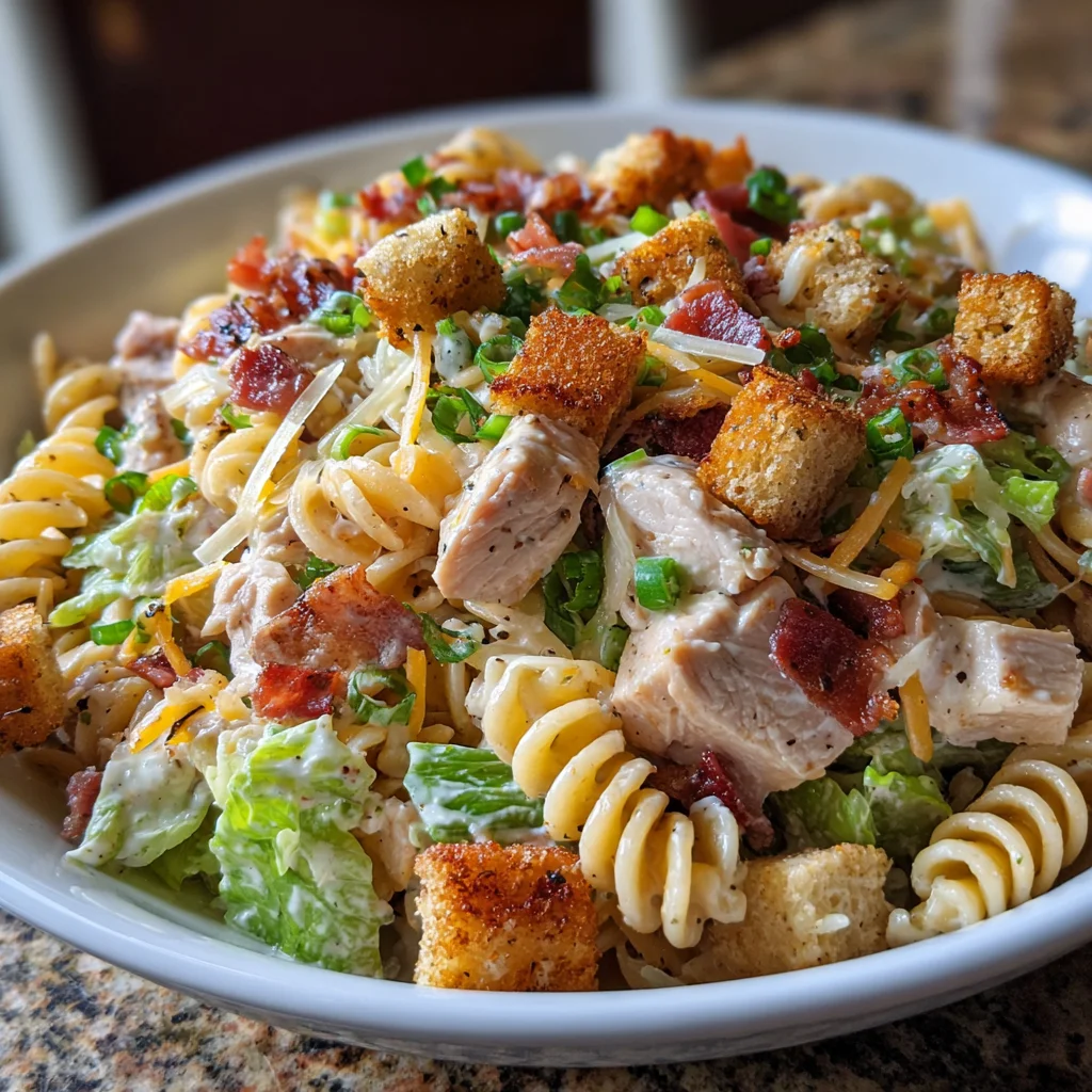 Chicken Bacon Ranch Pasta Salad: A Flavorful Delight!