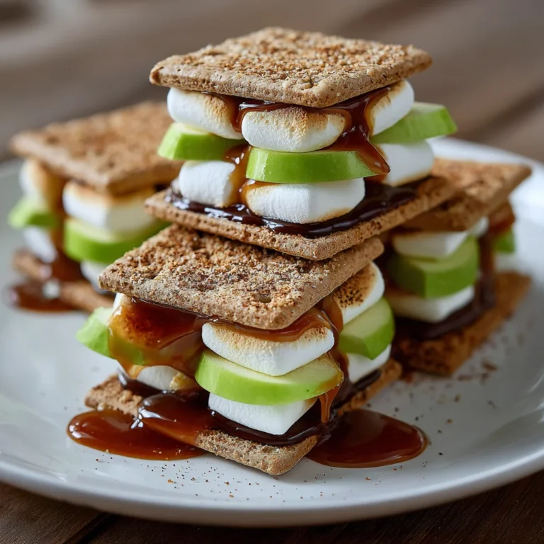 Caramel Apple S'mores Stack: A Sweet Dessert Delight!