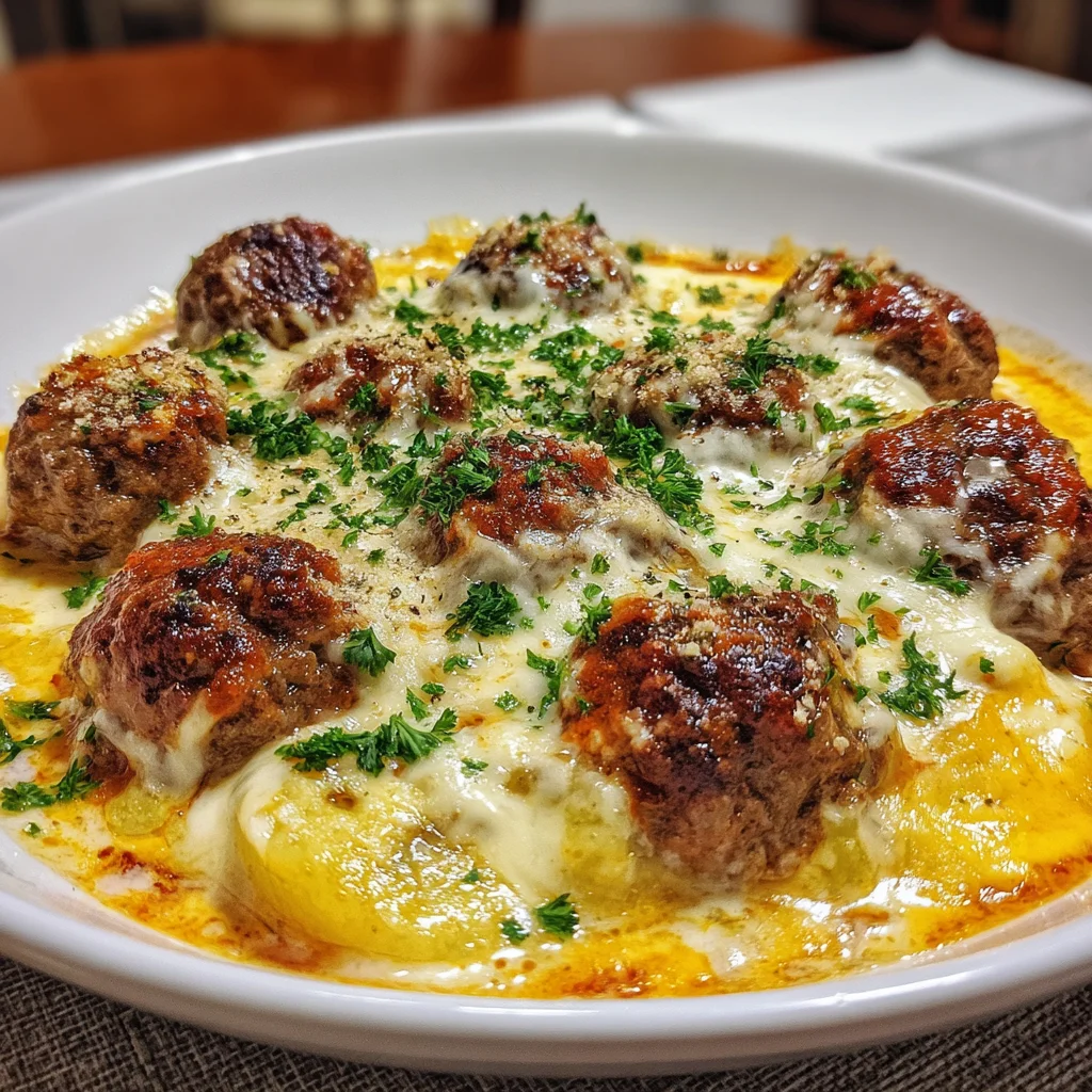 Meatballs with Potatoes Cheese: A Comforting Delight!