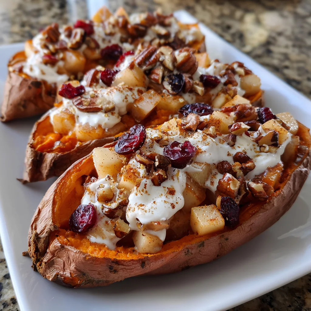 Apple Spiced Stuffed Sweet Potatoes: A Cozy Delight!