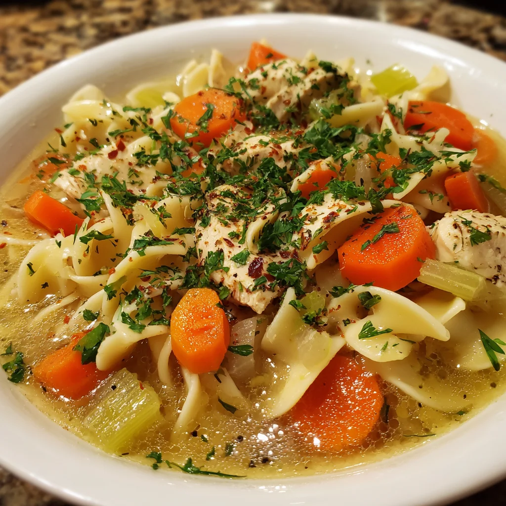 Homemade Chicken Noodle Soup: A Comforting Delight!