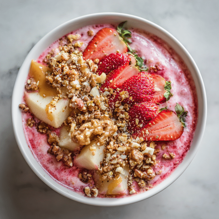 Strawberry Smoothie Bowl: A Deliciously Nourishing Delight!