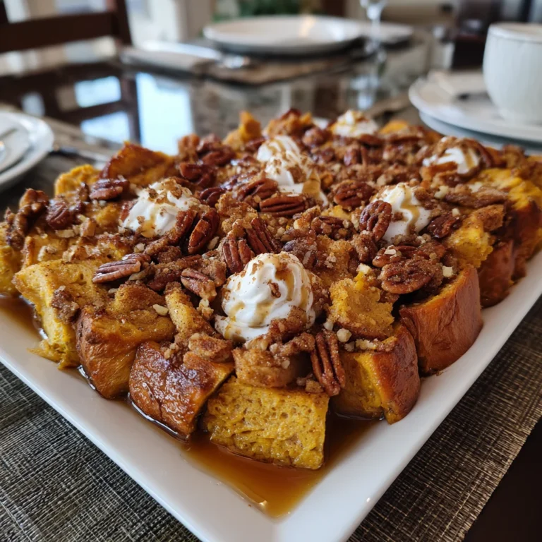Pumpkin French Toast Casserole: A Cozy Fall Delight!