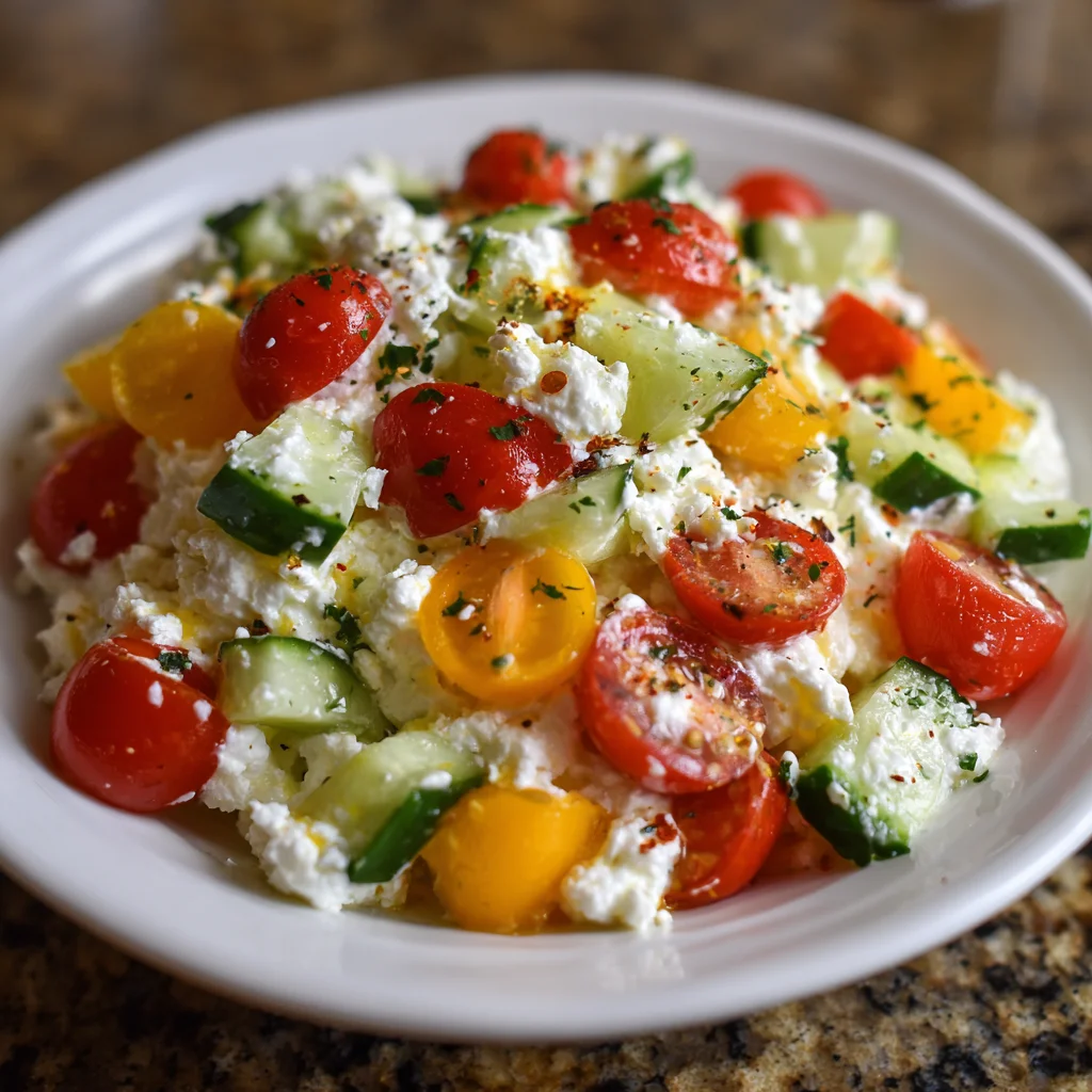 Savory cottage cheese bowl: A quick, healthy delight!