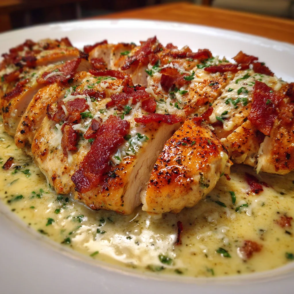 Bacon Garlic Parmesan Chicken recipe that delights palates!