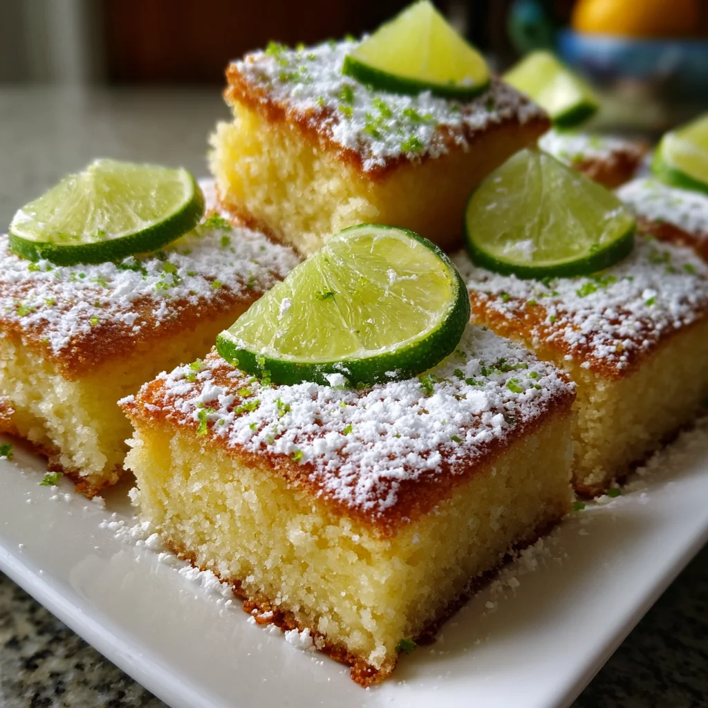 Margarita Lime Cake Bars: A Refreshing Dessert Delight!