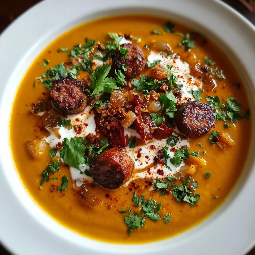 Spicy Chorizo Pumpkin Soup that Will Warm Your Soul!