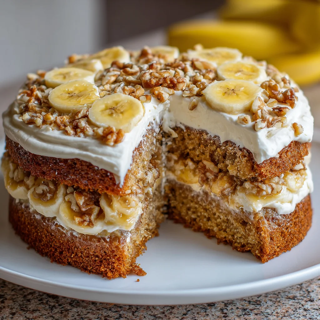 Heavenly Banana Walnut Cream Cake: A Must-Try Delight!