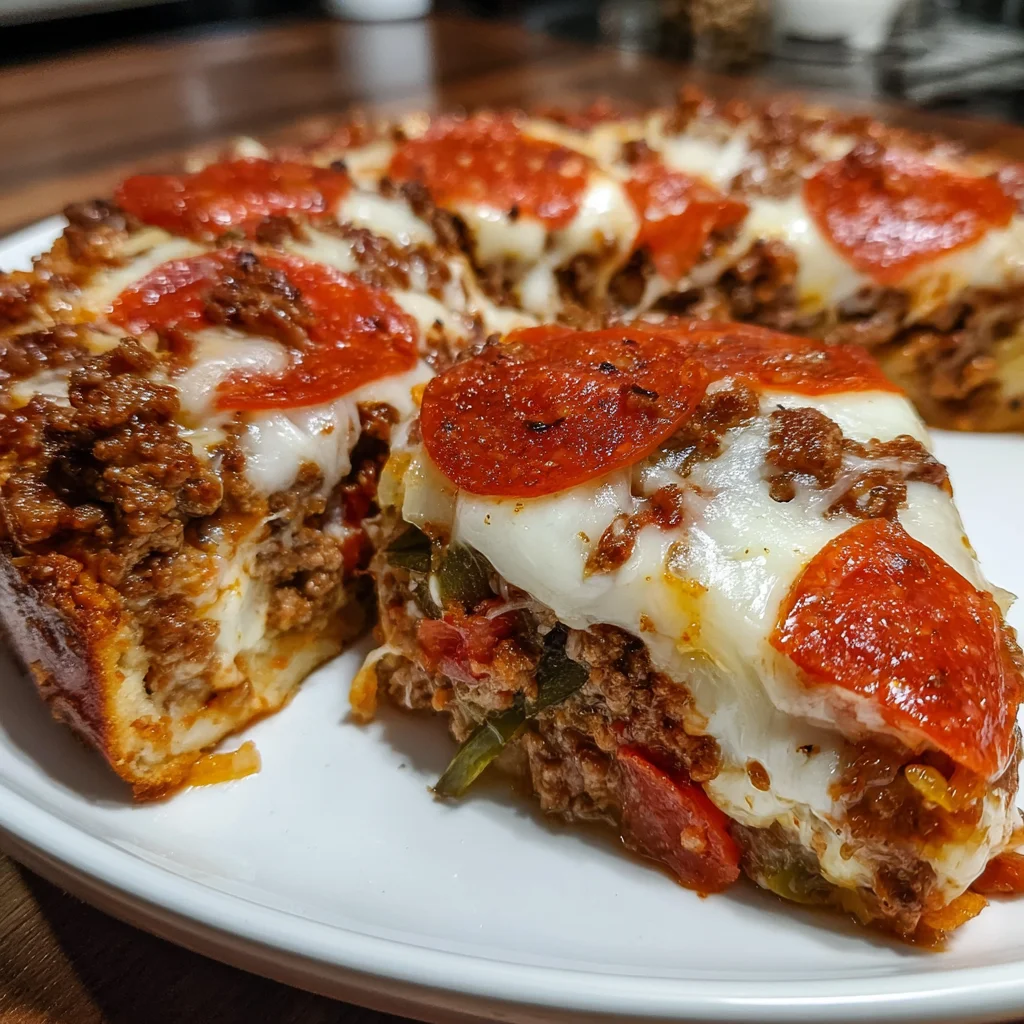 Deep Hamburger Beef Pepperoni Pie: A Must-Try Recipe!