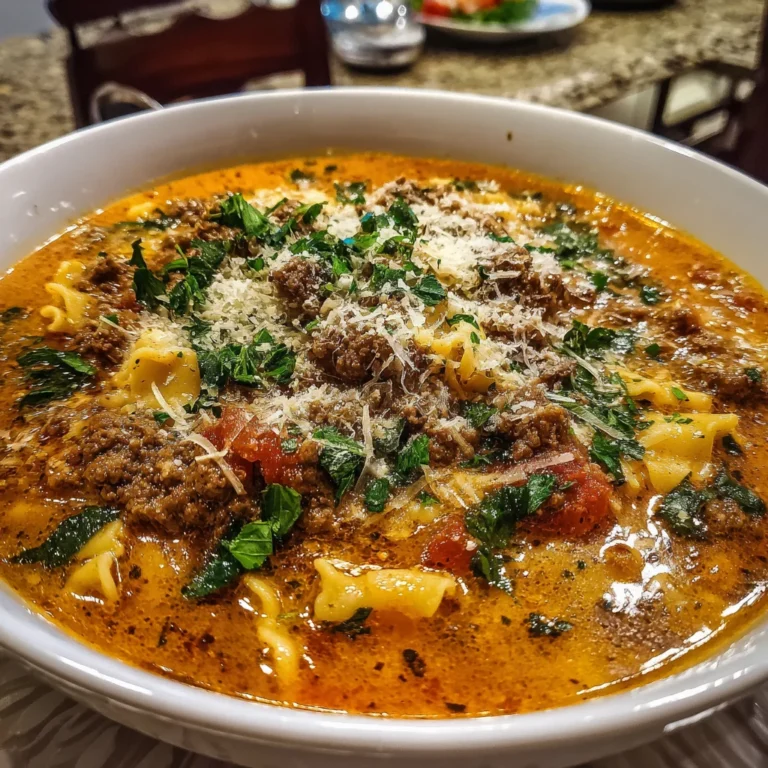 Mouthwatering One Pot Lasagna Soup: A Flavor Delight!