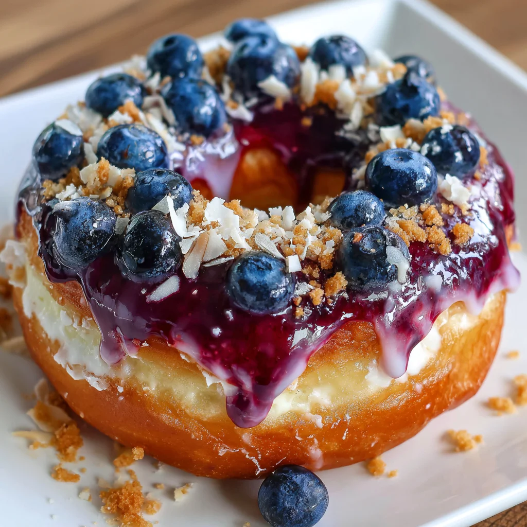 Blueberry Glazed Donut: Indulge in a Sweet Treat!
